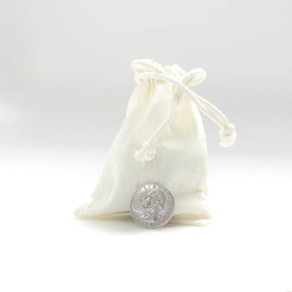Knitial Brand Cotton Muslin Drawstring Bags (25 Pack)