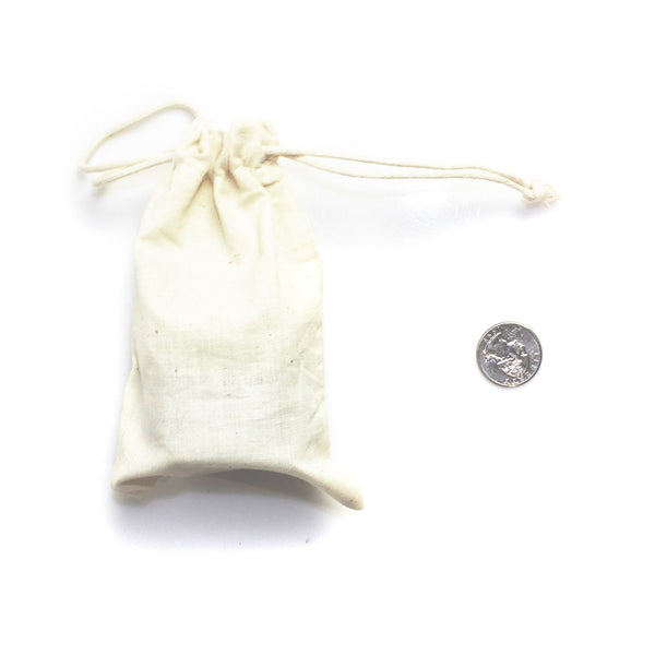 4x6 Cotton Muslin Drawstring Bags (25 Pack)