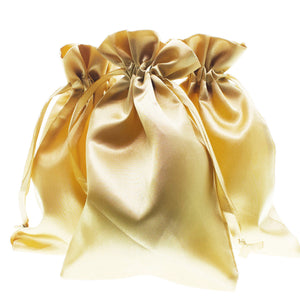 Knitial Gold Satin Bags