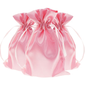 Knitial Pink Satin Bags