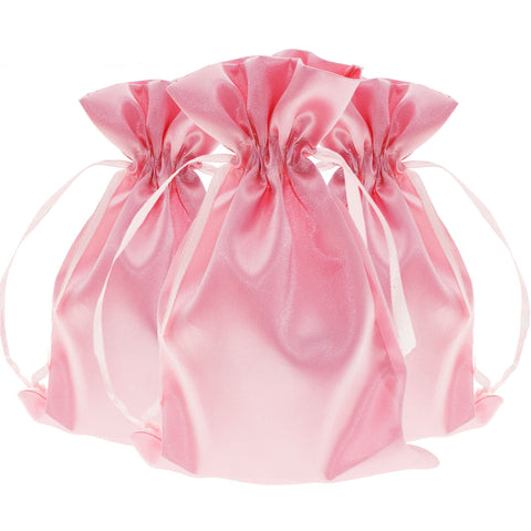 Knitial Pink Satin Bags