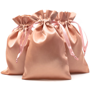 Knitial Rose Gold Satin Bags