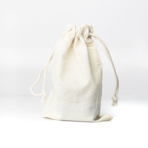4x6 Cotton Muslin Drawstring Bags (25 Pack)