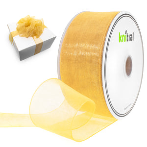 Knitial Brand Organza Ribbon 1-1/2" x 50 Yards