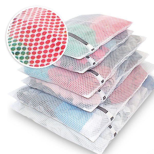 Knitial Honeycomb Laundry Mesh Bags Set of 6 Bags