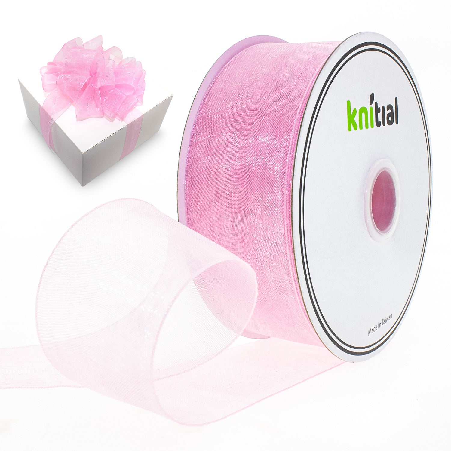 Knitial Brand Organza Ribbon 1-1/2" x 50 Yards