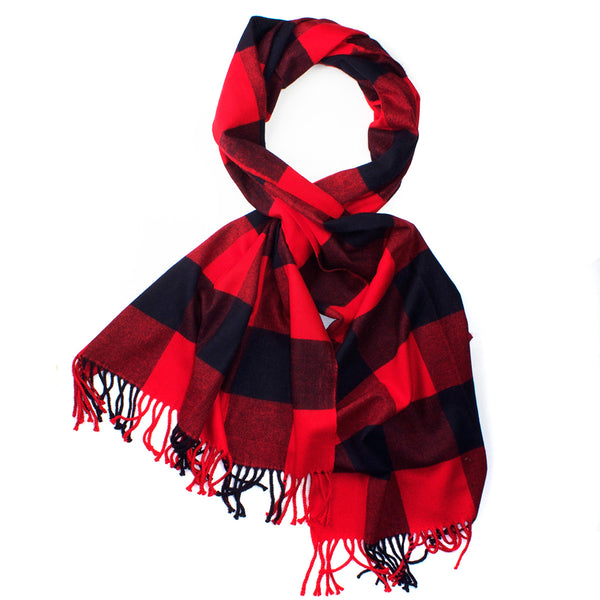 Cashmere Gingham Plaid Scarves